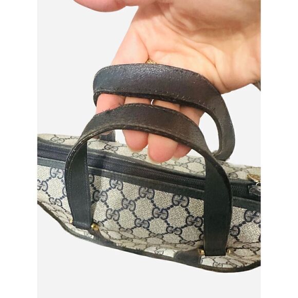 Gucci vintage small Gg canvas black tote - Picture 15 of 16